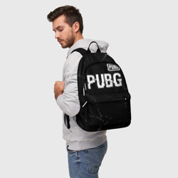 Рюкзак 3D PUBG glitch на темном фоне посередине - фото 2