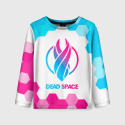 Детский лонгслив 3D Dead Space neon gradient style