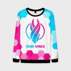 Мужской свитшот 3D Dead Space neon gradient style