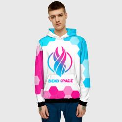 Мужская толстовка 3D Dead Space neon gradient style - фото 2