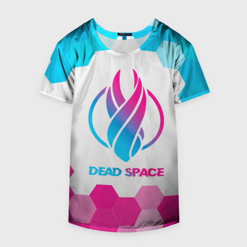 Накидка на куртку 3D Dead Space neon gradient style, цвет 3D печать - фото 4