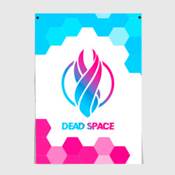 Постер Dead Space neon gradient style