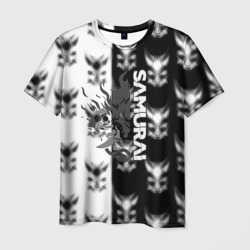 Мужская футболка 3D Samurai logo punk 2037