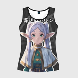 Женская майка 3D Фрирен - милые ушки эльфийки