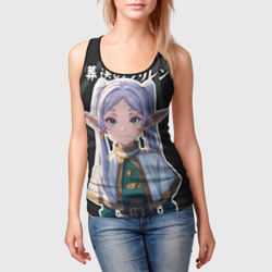 Женская майка 3D Фрирен - милые ушки эльфийки - фото 2