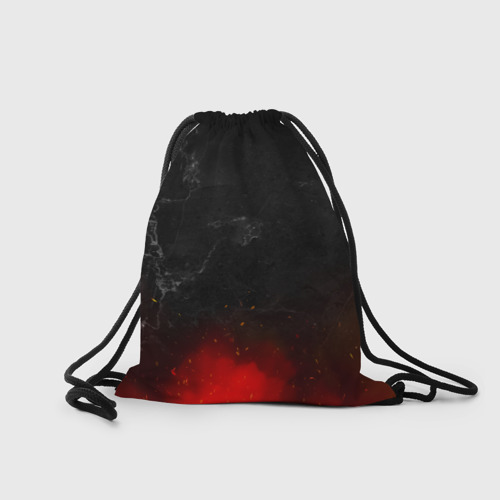 Рюкзак-мешок 3D Антон в стиле металлика - огонь и искры  - фото 2