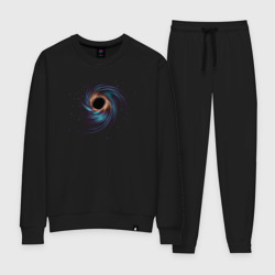 Женский костюм хлопок Черная дыра с планетами и звездами