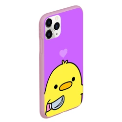 Чехол для iPhone 11 Pro Max матовый Опасный утенок - фото 2
