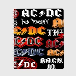 Тетрадь AC DC band rock steel