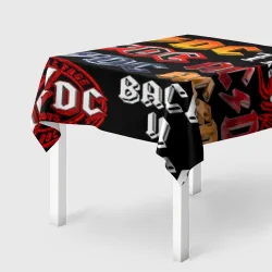 Скатерть 3D AC DC band rock steel