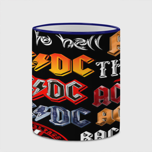 Кружка с полной запечаткой с принтом AC DC band rock steel, фото #4
