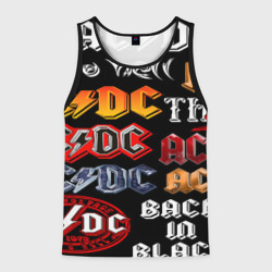 Мужская майка 3D AC DC band rock steel