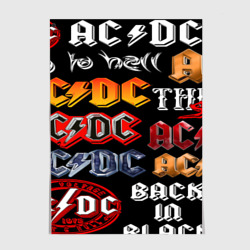 Постер AC DC band rock steel