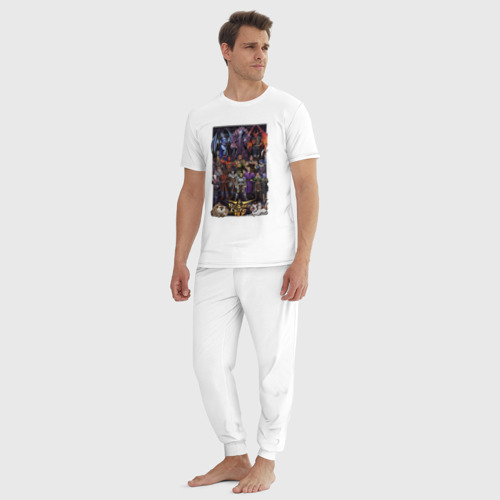 Мужская пижама хлопок Персонажи - Baldurs Gate 3, цвет белый - фото 5