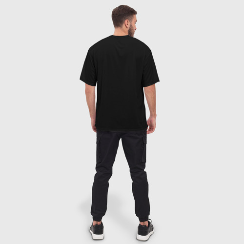 Мужская футболка oversize 3D Унохана на черном фоне, цвет 3D печать - фото 4