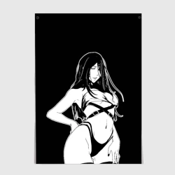 Постер Унохана на черном фоне