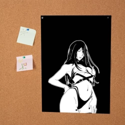 Постер Унохана на черном фоне - фото 2