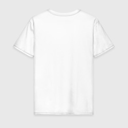 Футболка с принтом Ненавижу футболки с надписями для мужчины, вид сзади №1. Цвет основы: белый