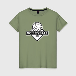 Женская футболка хлопок Volleyball club