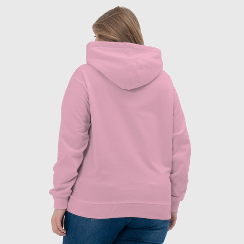 Женская толстовка хлопок Елена в стиле Барби - обьемный шрифт, цвет светло-розовый - фото 7