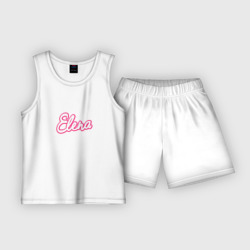 Детская пижама с шортами хлопок Елена в стиле Барби - обьемный шрифт