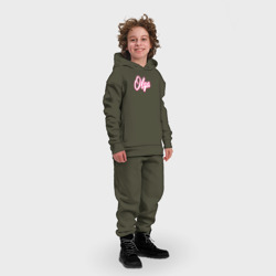 Детский костюм хлопок Oversize Ольга в стиле Барби - объемный шрфит - фото 2