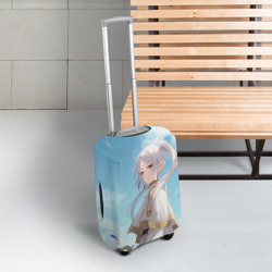 Чехол для чемодана 3D Фрирен и небо - эльфийка - фото 2