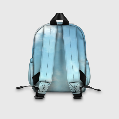 Детский рюкзак 3D с принтом Фрирен и небо - эльфийка, вид сзади #2
