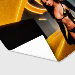 Бумага для упаковки 3D Девушка в золотом бикини - фото 2