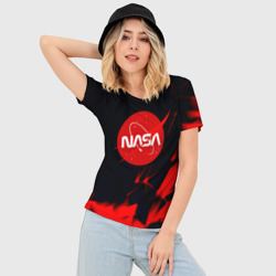 Женская футболка 3D Slim Nasa abstract - фото 2