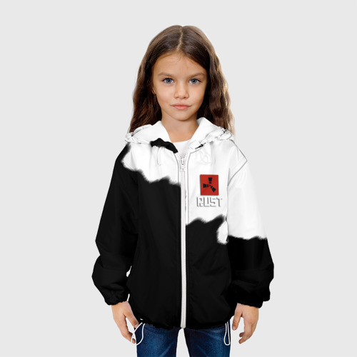 Детская куртка 3D RUST краски, цвет белый - фото 4