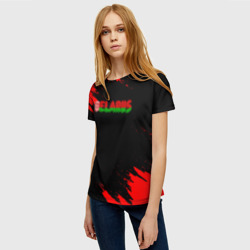 Женская футболка 3D Belarus краски - фото 2
