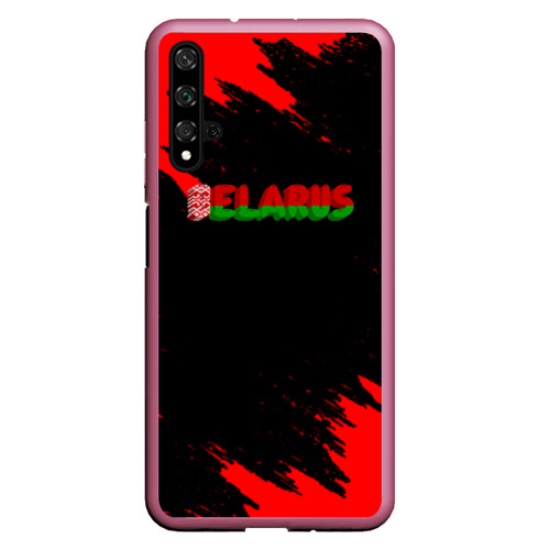 Чехол для Honor 20 Belarus краски, цвет малиновый