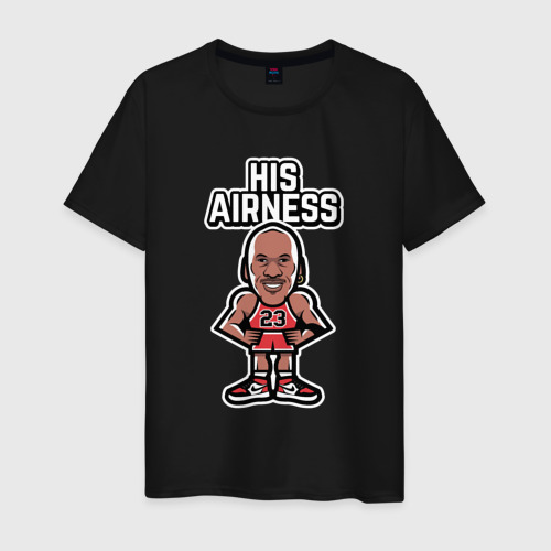 Мужская футболка хлопок Airness Jordan, цвет черный