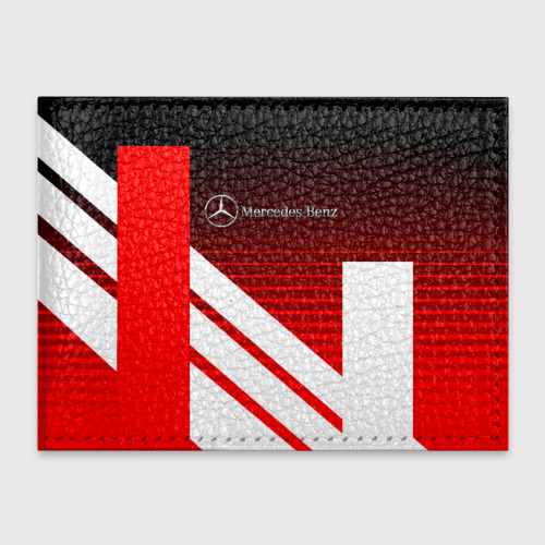 Обложка для студенческого билета Mercedes Benz sport line stripes, цвет красный