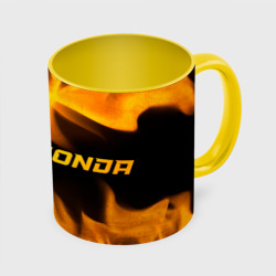 Кружка с полной запечаткой Honda - gold gradient по-горизонтали