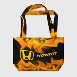 Пляжная сумка 3D Honda - gold gradient по-горизонтали