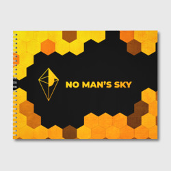 Альбом для рисования No Man's Sky - gold gradient по-горизонтали