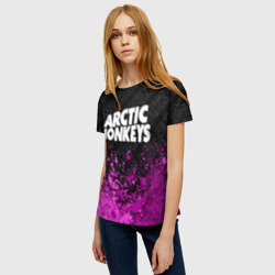 Женская футболка 3D Arctic Monkeys rock legends посередине - фото 2