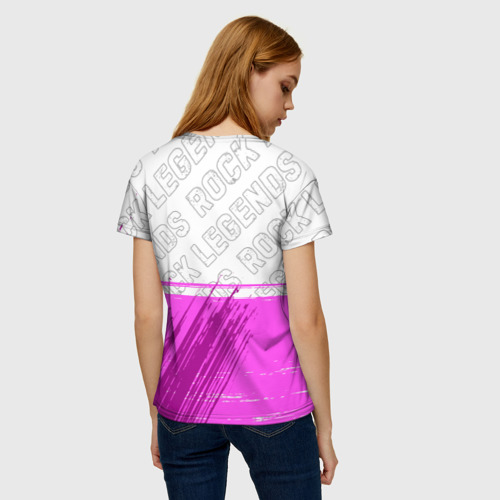 Женская футболка 3D Asking Alexandria rock legends посередине, цвет 3D печать - фото 4