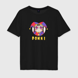 Мужская футболка хлопок Oversize Pomni - The Amazing Digital Circus