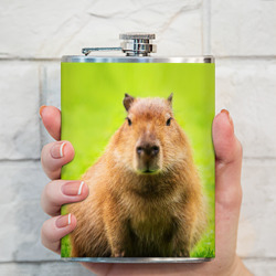 Фляга Capybara on green grass  - фото 2