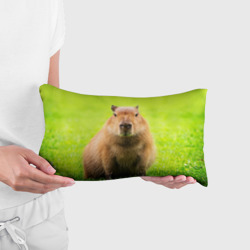 Подушка 3D антистресс Capybara on green grass  - фото 2