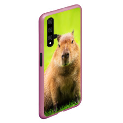 Чехол для Honor 20 Capybara on green grass  - фото 2