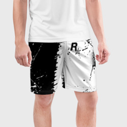 Мужские шорты спортивные Rock Star games лого краски - фото 2