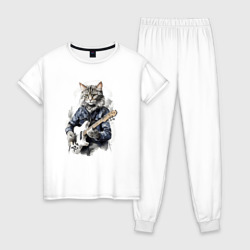 Женская пижама хлопок Рок-кот