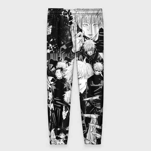 Женские брюки 3D с принтом Сатору Годжо - Магическая Битва, вид сзади #1