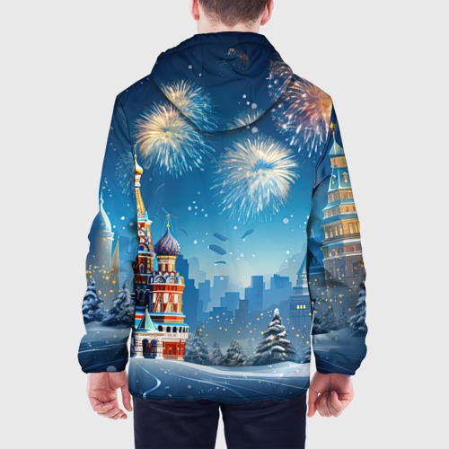 Мужская куртка 3D Новогодняя   Москва, цвет 3D печать - фото 5