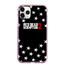 Чехол для iPhone 11 Pro Max матовый Red Dead Redemption звёзды дикого запада