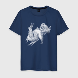 Коала отдыхает в ветвях – Мужская футболка хлопок с принтом купить со скидкой в -20%